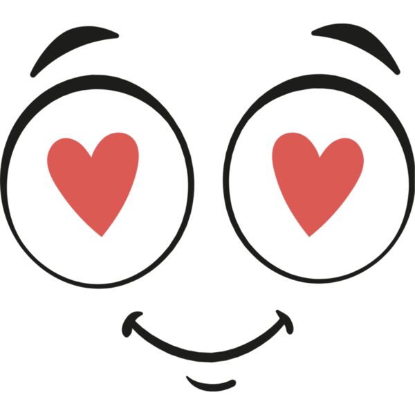 Cartoon Heart Eyes Love Face 1 Thumbnail