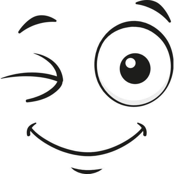 Cartoon Happy Wink Face 2 Thumbnail