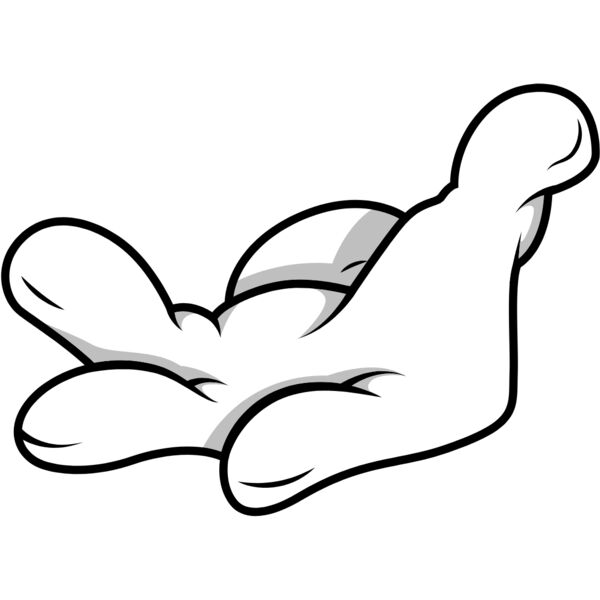 Cartoon Hand Reaching 4 Thumbnail