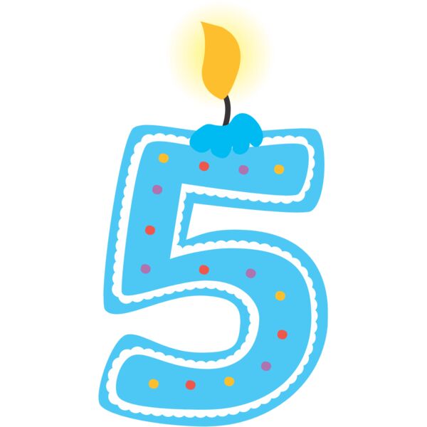 Five Birthday Candle Number 1 Thumbnail