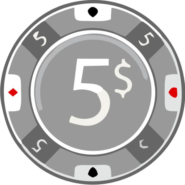 Five Dollar Poker Chip 1 Thumbnail