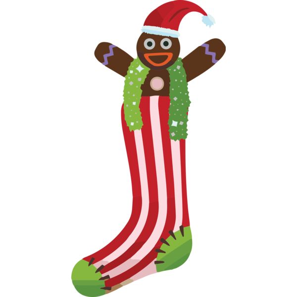 Christmas Gingerbread Man Stocking 1 Thumbnail