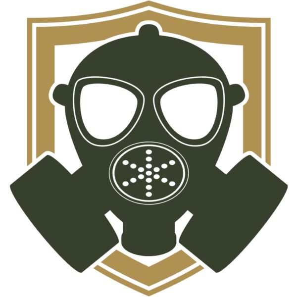 Military Gas Mask Shield Badge 1 Thumbnail