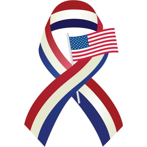 USA America Awareness Ribbon 12 Thumbnail